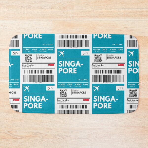Item preview, Singapore Airplane Boarding Pass designed and sold by RoamInk.