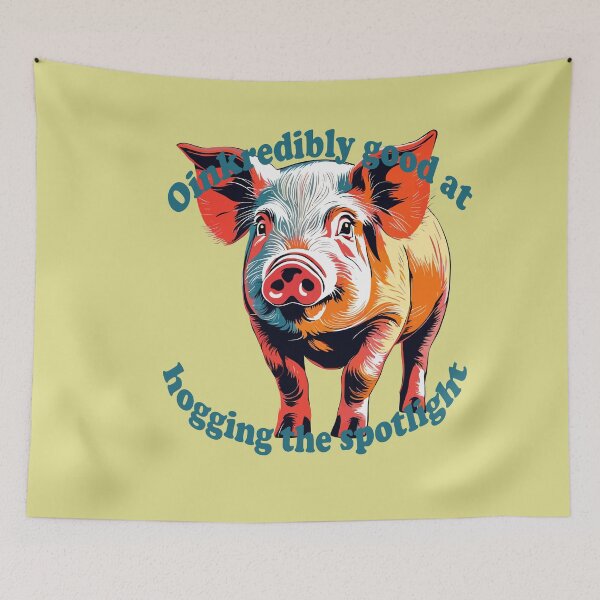 Item preview, Oinkredibly Good At Hogging The Spotlight designed and sold by taiche.