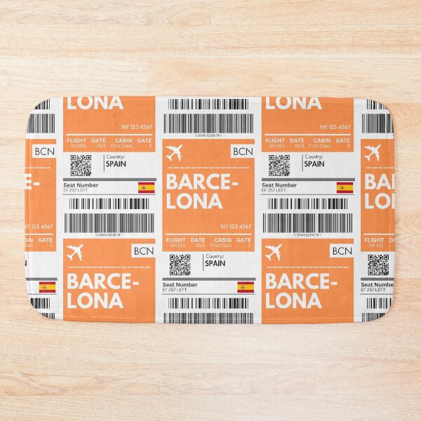 Item preview, Bracelona Airplane Boarding Pass designed and sold by RoamInk.