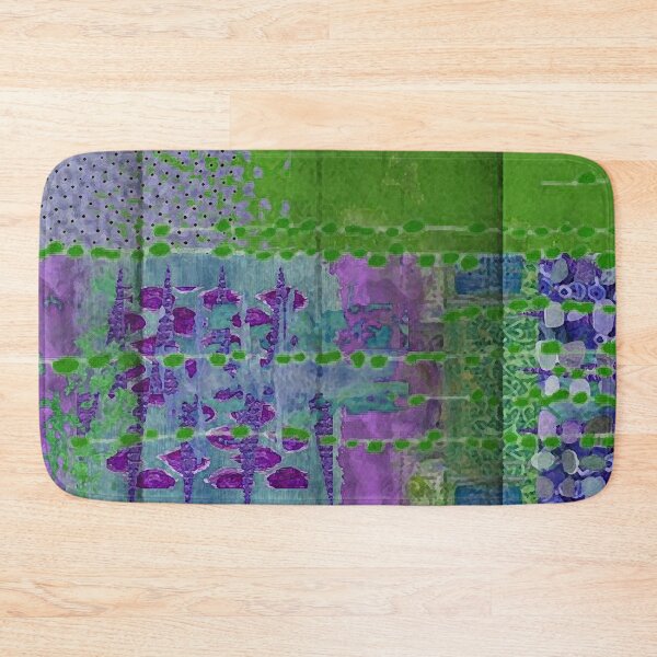 Item preview, Grapevine Abstract Art in Green, Purple, Black and White designed and sold by Sheree Burlington.
