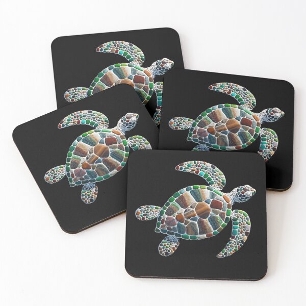 Item preview, Kaleidoscope Turtle Carapace - Pebble Art designed and sold by MachineDesigned.