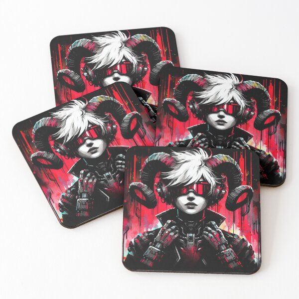 Item preview, Demon Girl [cyberpunk aesthetic] designed and sold by RESToRAPTOR.
