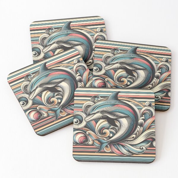 Item preview, Colorful Dolphin Abstract Design designed and sold by Alessei.