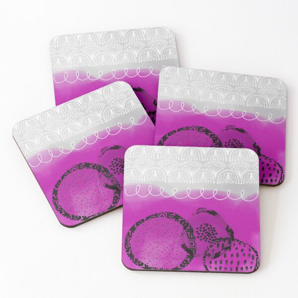 Item preview, Fuchsia Rings Abstract Art designed and sold by Sheree Burlington.