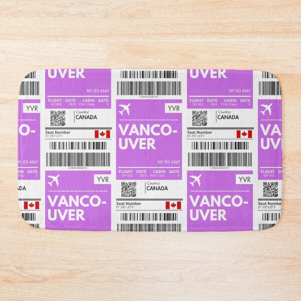 Item preview, Vancoucer Airplane Boarding Pass designed and sold by RoamInk.