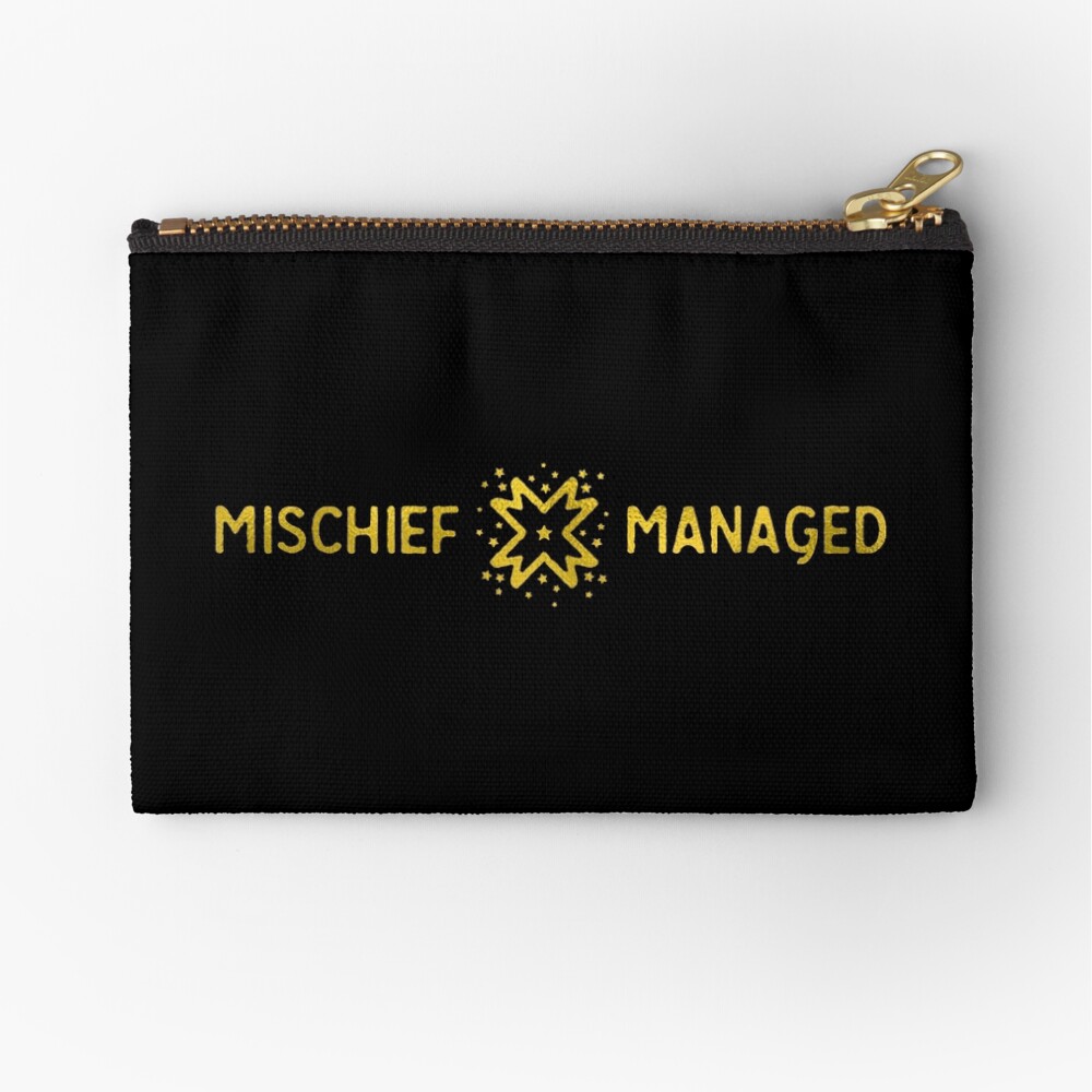 Mischief Managed Zipper Pouch
