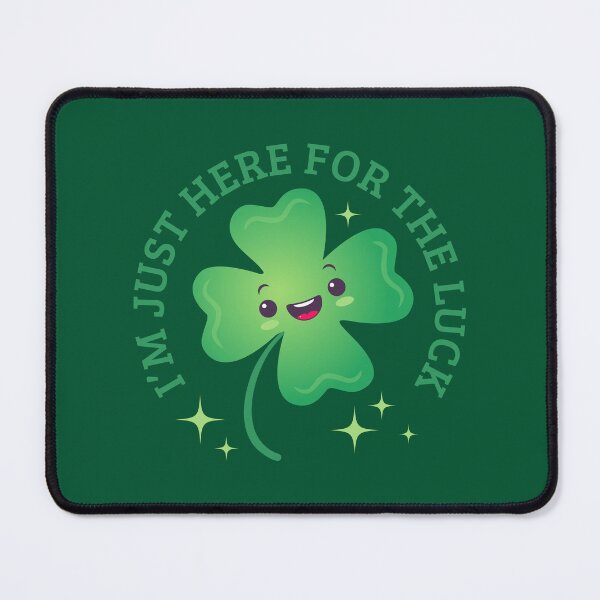 Item preview, Cute four leaf lucky clover in cute kawaii style designed and sold by SIR13.
