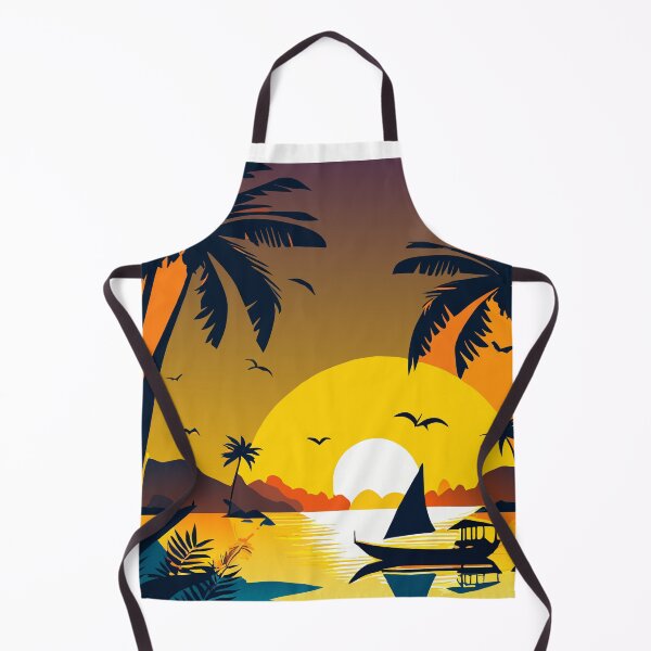 Item preview,  sunset at the beach and boat designed and sold by DesingRuiz.