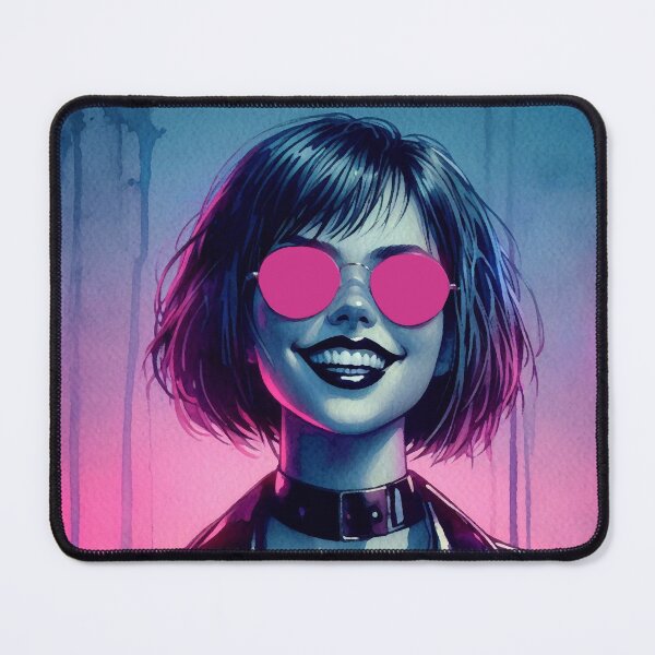 Item preview, Girl Smile, Pink Glasses [neon noir aesthetic] designed and sold by RESToRAPTOR.