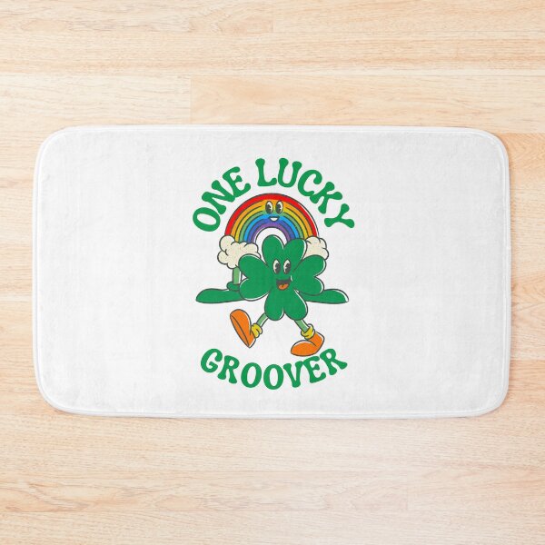 Item preview, One lucky groover, fun retro lucky Irish shamrock and rainbow designed and sold by BritishDelights.