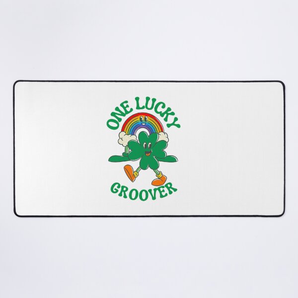 Item preview, One lucky groover, fun retro lucky Irish shamrock and rainbow designed and sold by BritishDelights.