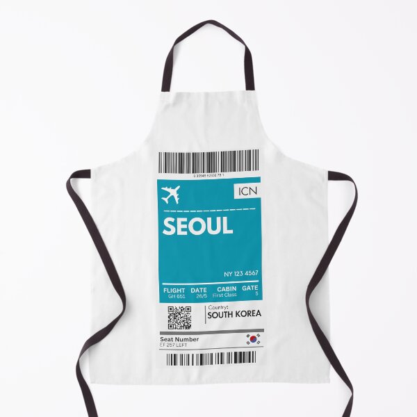Artikelvorschau, Bordkarte für das Flugzeug Seoul entworfen und verkauft von RoamInk.