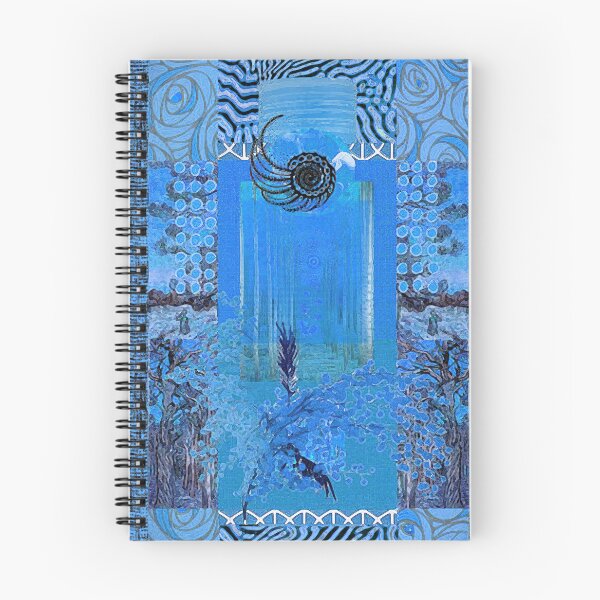 Item preview, Blue Bayou Abstract Art in Blue, Navy, Black and White designed and sold by Sheree Burlington.