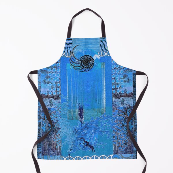 Item preview, Blue Bayou Abstract Art in Blue, Navy, Black and White designed and sold by Sheree Burlington.