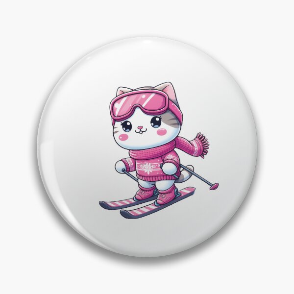 Item preview, Funny Cat Skiing meow designed and sold by SOMI SOMI.
