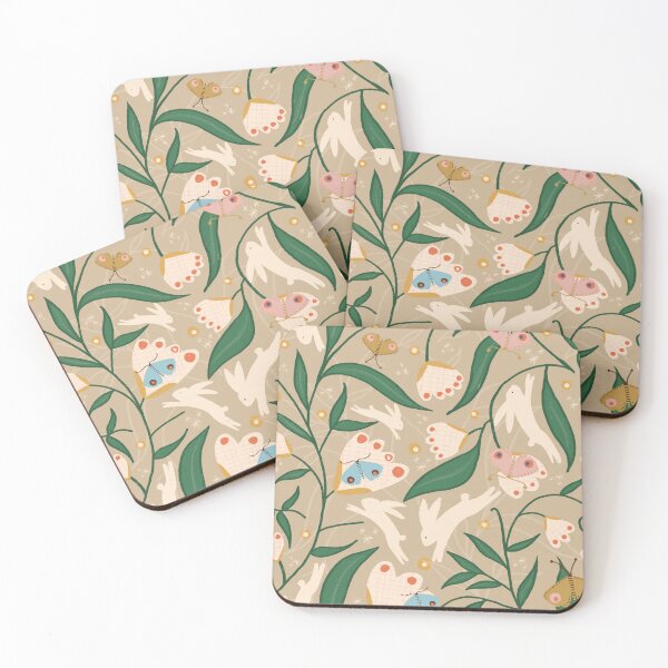 Item preview, Bunny with floral and butterflies sand designed and sold by susycosta.