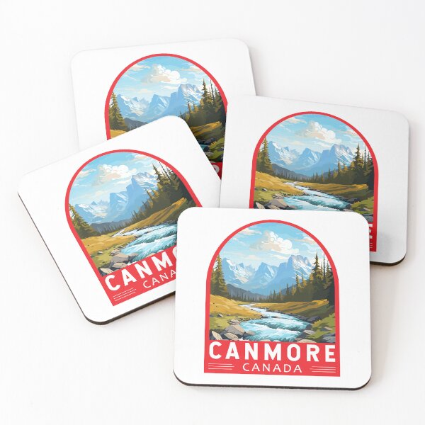 Item preview, Canmore Canada Travel Art Emblem designed and sold by KrisSidDesigns.