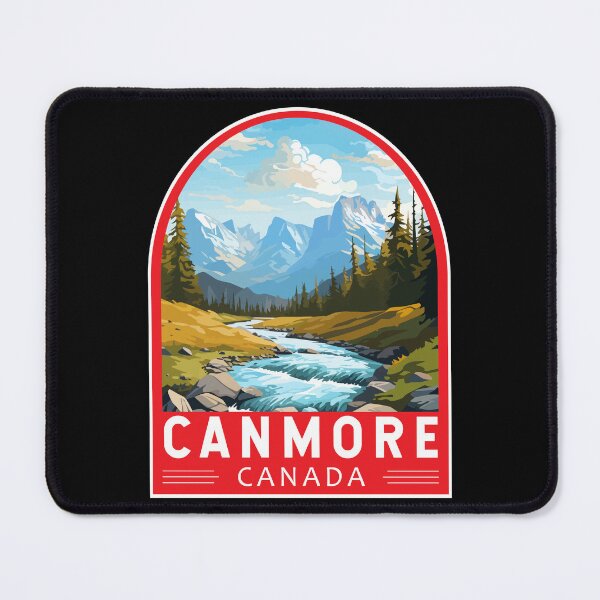 Item preview, Canmore Canada Travel Art Emblem designed and sold by KrisSidDesigns.
