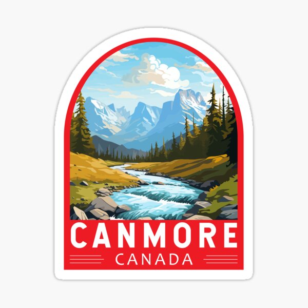 Item preview, Canmore Canada Travel Art Emblem designed and sold by KrisSidDesigns.