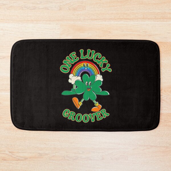 Item preview, One lucky groover, fun retro lucky Irish shamrock and rainbow designed and sold by BritishDelights.