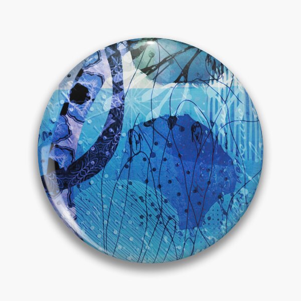 Artikelvorschau, Abstrakte Kunst der Blauen Lagune entworfen und verkauft von Sheree Burlington.