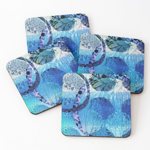 Item preview, Blue Lagoon Abstract Art designed and sold by Sheree Burlington.