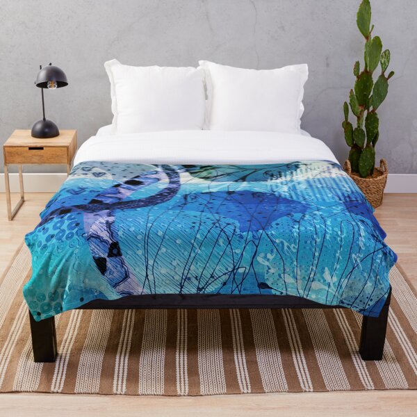 Item preview, Blue Lagoon Abstract Art designed and sold by Sheree Burlington.
