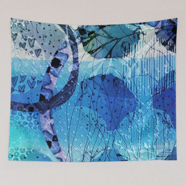 Item preview, Blue Lagoon Abstract Art designed and sold by Sheree Burlington.