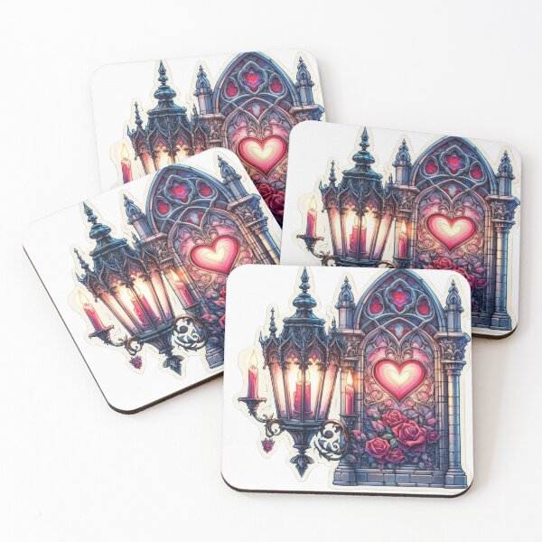 Item preview, Gothic valentines day lantern goth Sticker designed and sold by Expressions-Sel.