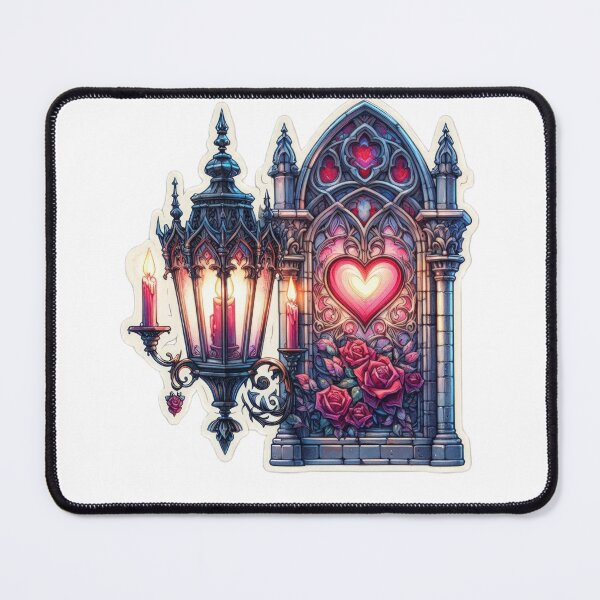 Item preview, Gothic valentines day lantern goth Sticker designed and sold by Expressions-Sel.