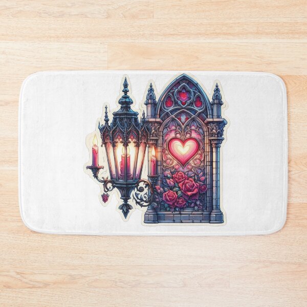 Item preview, Gothic valentines day lantern goth Sticker designed and sold by Expressions-Sel.