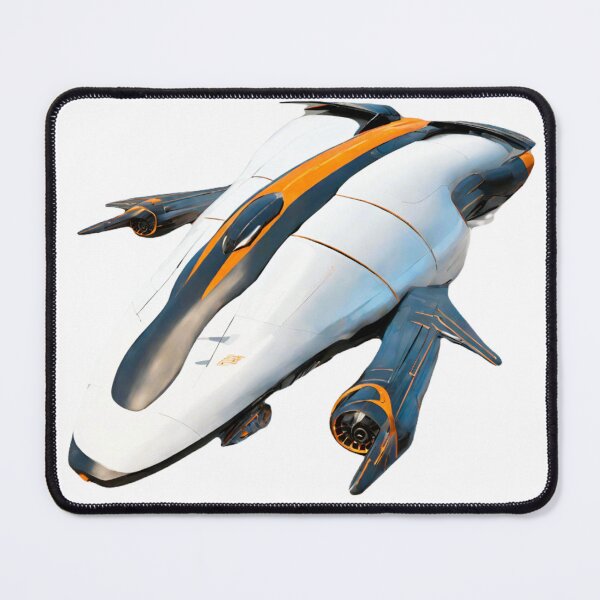 Item preview, airplane silver orange two turbines designed and sold by janjacbu.
