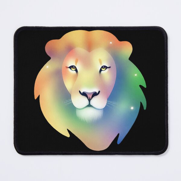 Item preview, Lion Watercolor Rainbow Gradient designed and sold by LDJBlank.