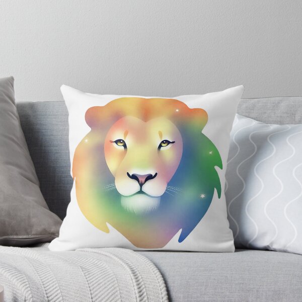 Item preview, Lion Watercolor Rainbow Gradient designed and sold by LDJBlank.