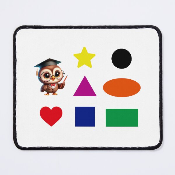 Item preview, Cute owl teaching shapes and colors designed and sold by susybetty.