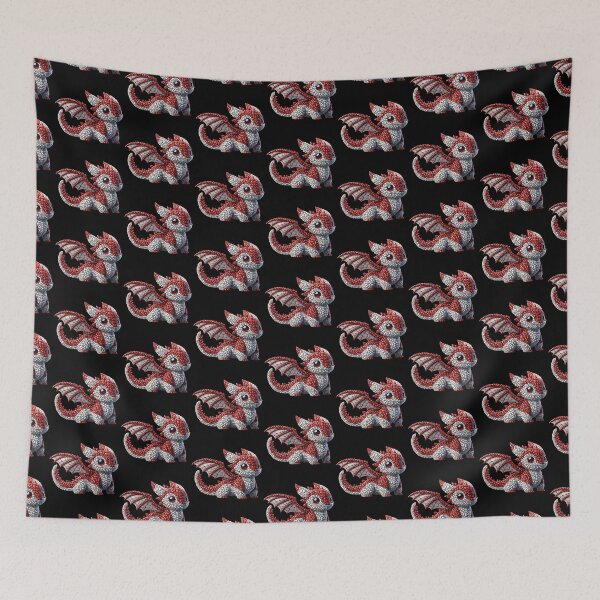 Item preview, Crimson Pebble Hatchling Dragon Pebble Art designed and sold by MachineDesigned.