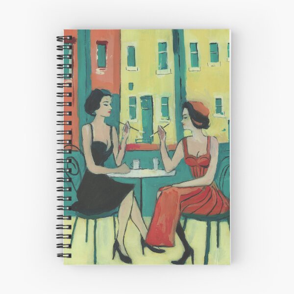Item preview, Date Night at a Cafe designed and sold by naiveartbymax.