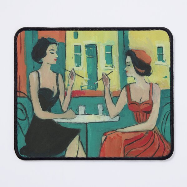 Item preview, Date Night at a Cafe designed and sold by naiveartbymax.