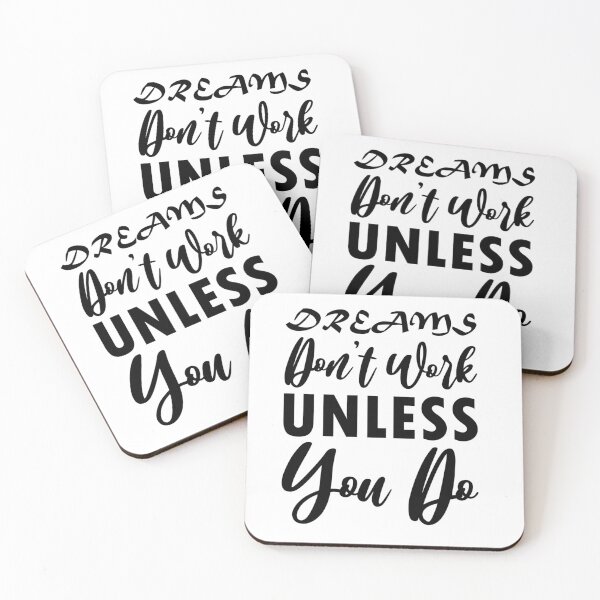 Item preview, Dreams Don't Work Unless You Do designed and sold by Funky  Fibers.