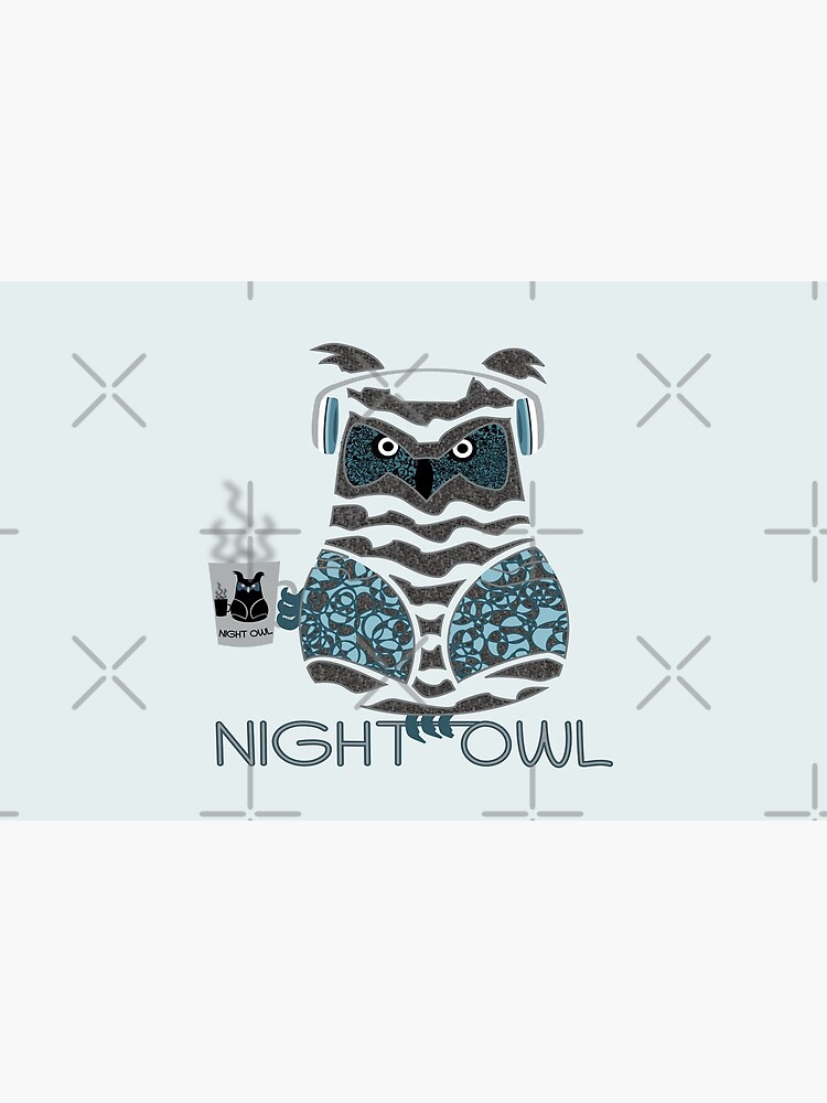 Thumbnail 2 of 2, Laptop Sleeve, Insomnia Owl designed and sold by CarlaBaremb.