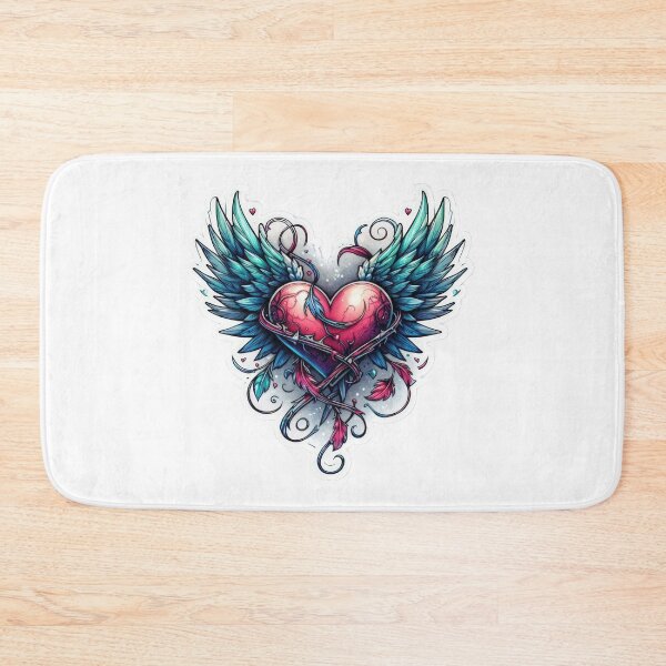Item preview, Gothic valentines day heart goth with wings Sticker designed and sold by Expressions-Sel.