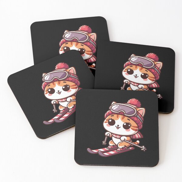 Item preview, Funny Cat Skiing Snow designed and sold by SOMI SOMI.