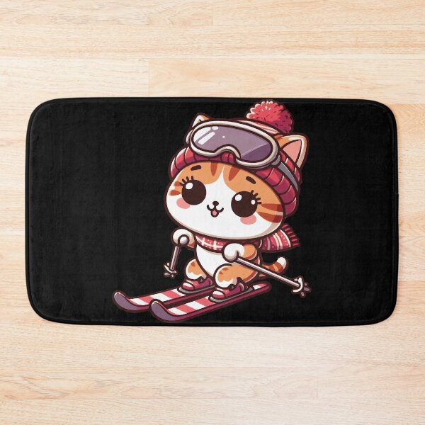 Item preview, Funny Cat Skiing Snow designed and sold by SOMI SOMI.