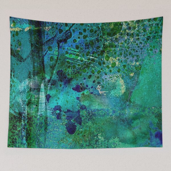Item preview, Teal Dissolve Abstract Art designed and sold by Sheree Burlington.
