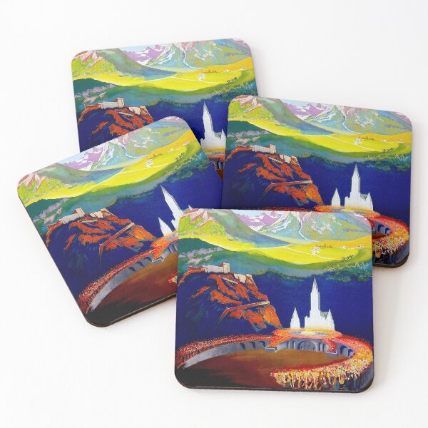 Item preview, LOURDES : Vintage Print of The Church of The Miracle designed and sold by posterbobs.
