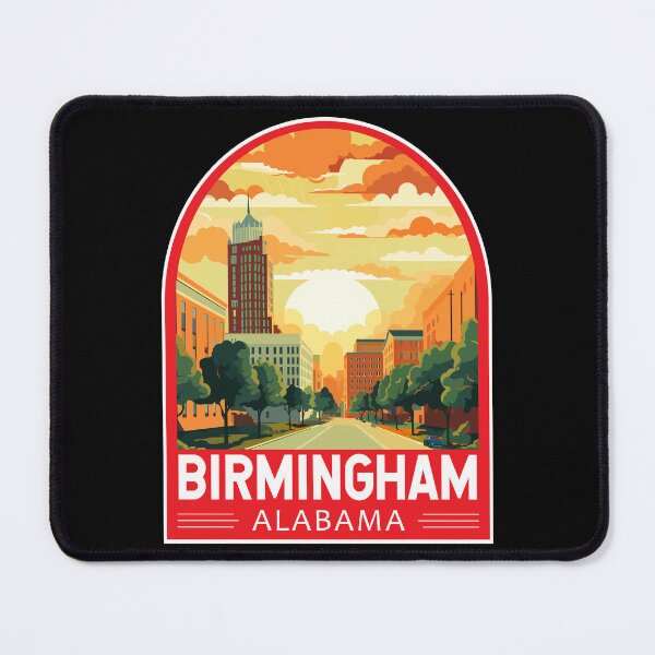 Item preview, Birmingham Alabama Travel Art Emblem designed and sold by KrisSidDesigns.