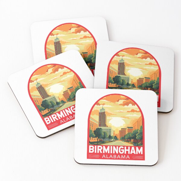 Item preview, Birmingham Alabama Travel Art Emblem designed and sold by KrisSidDesigns.