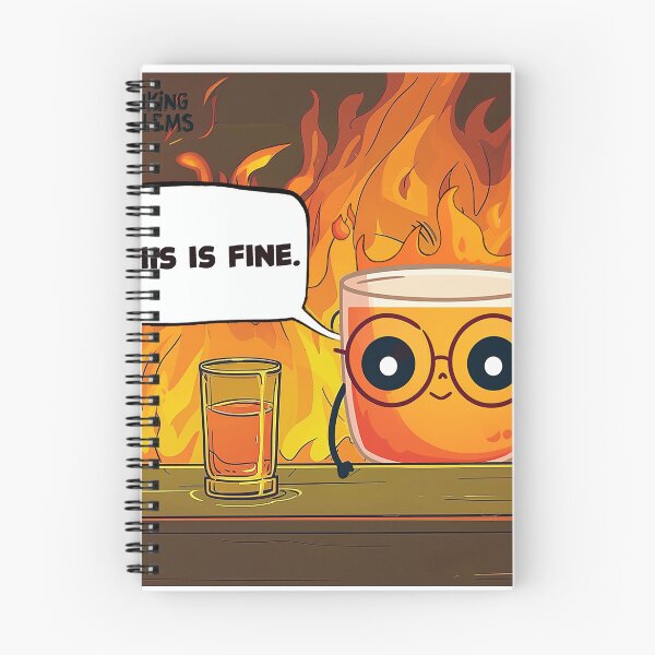 Item preview, This is fine drinking meme designed and sold by NiNino.