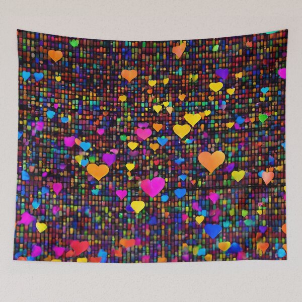 Item preview, Valentines colored heart designed and sold by MyCraftForYOU.