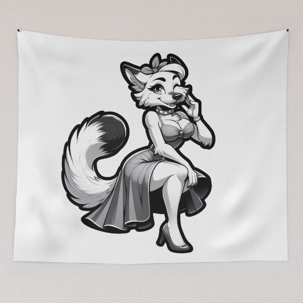 Item preview, 1950 Wolf pinups designed and sold by Truck Stop One.